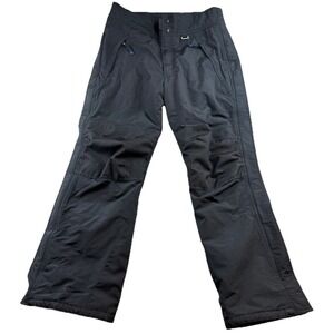 Slalom Pants Men's Small Black Snowboarding Ski Winter Nylon Waterproof Lined